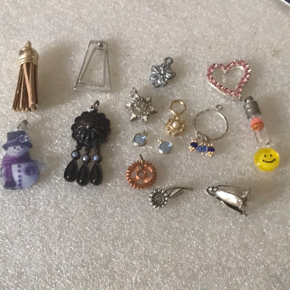 Assorted Jewelry Charms and Pendants - Mixed Colors